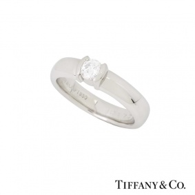 Tiffany & Co. Diamond Etoile Ring in Platinum 0.23ct H/VS2